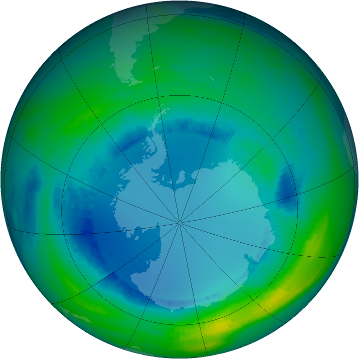 Ozone Map 1992-08-11